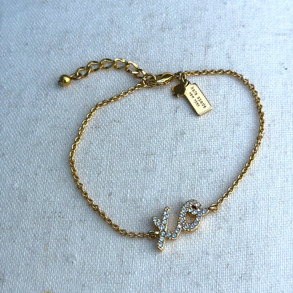 Kate Spade XO dainty bracelet - NWOT